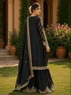 Mirza By Mrudangi Chinon Silk With Embroidery Work Plazzo Suits